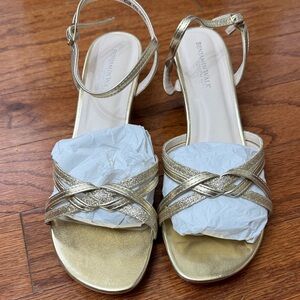 Benjamin Walk Metallic Gold Women's Sandals